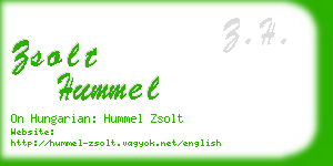 zsolt hummel business card
